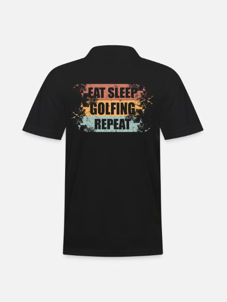 Triathlon saying funny - Men's Polo Shirt - black