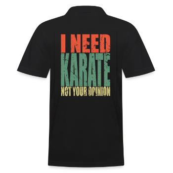 Karaté en disant drôle - Polo Homme - noir - Dos - Kai (181cm)