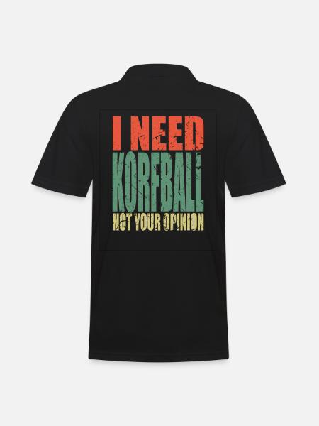Korfball saying funny - Men's Polo Shirt - black