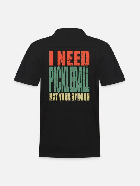 Pickleball saying funny - Men's Polo Shirt - black
