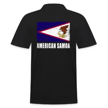 Drapeau des Samoa américaines - Polo Homme - noir - Dos - Kai (181cm)