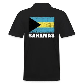 Bahamas Flag Grunge Bahamas Flag - Polo Homme - noir - Dos - Kai (181cm)