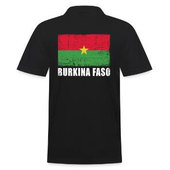 Burkina Faso Drapeau Grunge Burkina Faso Drapeau - Polo Homme - noir - Dos - Kai (181cm)