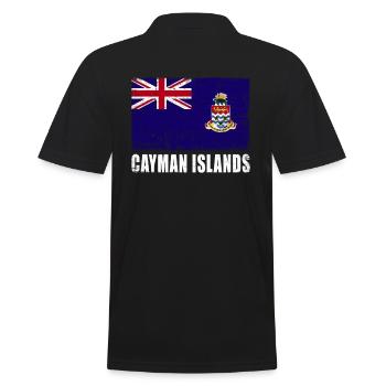 Drapeau des îles Caïmans - Polo Homme - noir - Dos - Kai (181cm)
