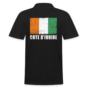Drapeau de la Côte d’Ivoire - Polo Homme - noir - Dos - Kai (181cm)