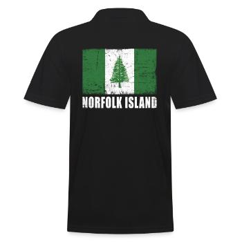 Drapeau de l’île Norfolk - Polo Homme - noir - Dos - Kai (181cm)