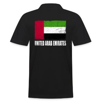 Drapeau des Émirats arabes unis - Polo Homme - noir - Dos - Kai (181cm)