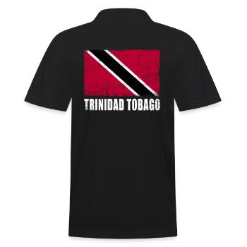 Trinidad Tobago Flag Trinidad Tobago Flag - Men's Polo Shirt - black - Back - Kai (181cm)