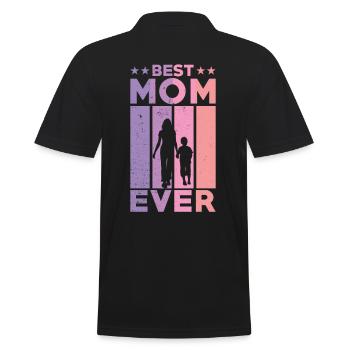 Meilleure mère de tous les temps Retro One Kid Best - Polo Homme - noir - Dos - Kai (181cm)
