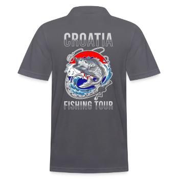 Tour de pêche Croatie - Polo Homme - charbon - Dos - Nico (186cm)
