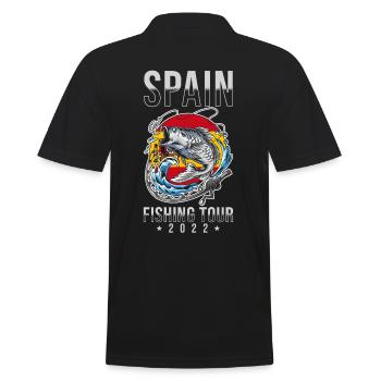 Tour de pêche Espagne 2023 - Polo Homme - noir - Dos - Kai (181cm)