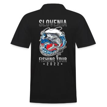 Tour de pêche Slovénie 2022 - Polo Homme - noir - Dos - Kai (181cm)