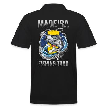 Angeltour Madeira - Männer Poloshirt - Schwarz - Hinten - Kai (181cm)