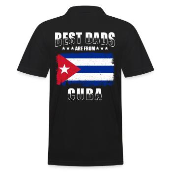 Cuban father - Men's Polo Shirt - black - Back - Kai (181cm)