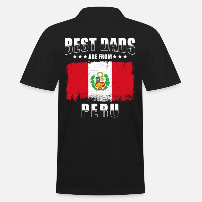 Peruanischer Vater - Männer Poloshirt - Schwarz