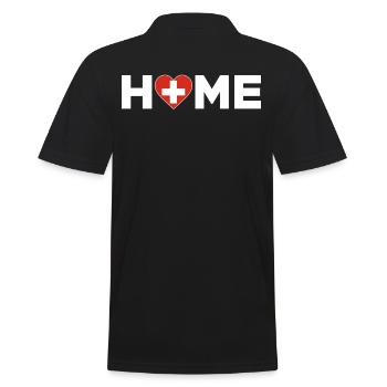 Suisse Accueil Suisse Drapeau Suisse Amour - Polo Homme - noir - Dos - Kai (181cm)