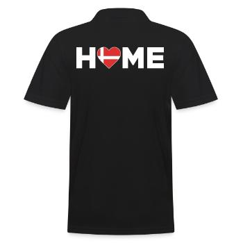 Danemark Accueil Danemark Drapeau Danemark Amour - Polo Homme - noir - Dos - Kai (181cm)