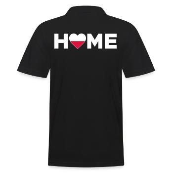 Poland Home Poland Flag Poland Love - Men's Polo Shirt - black - Back - Kai (181cm)