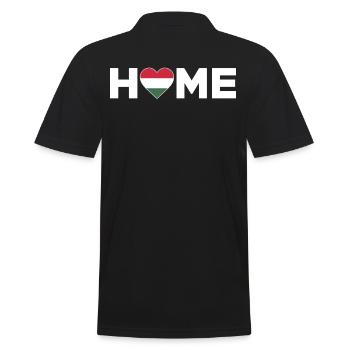Hungary Homeland Hungary Flag Hungary Love - Men's Polo Shirt - black - Back - Kai (181cm)