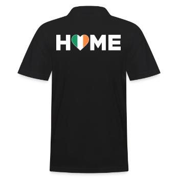 Irland Heimat Irland Flagge Irland Liebe - Männer Poloshirt - Schwarz - Hinten - Kai (181cm)