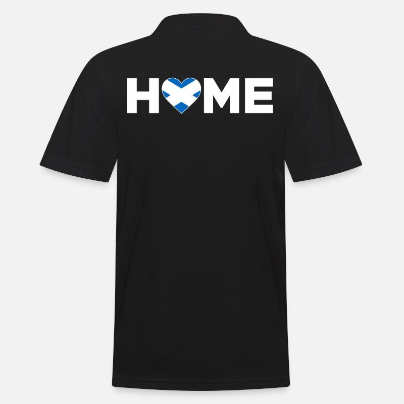 Ecosse Accueil Ecosse Drapeau - Polo Homme - noir