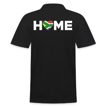 Afrique du Sud Accueil Drapeau de l’Afrique du Sud - Polo Homme - noir - Dos - Kai (181cm)