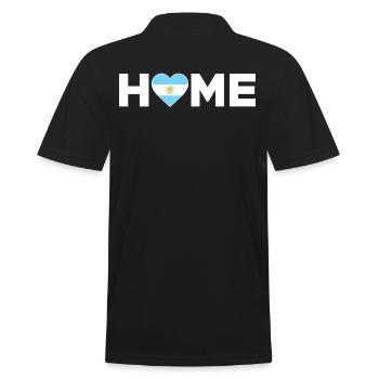 Argentine Accueil Argentine Drapeau Amour - Polo Homme - noir - Dos - Kai (181cm)