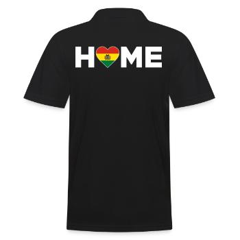 Bolivie Accueil Bolivie Drapeau Bolivie Amour - Polo Homme - noir - Dos - Kai (181cm)