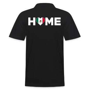 Mexique Accueil Mexique Drapeau Mexique Amour - Polo Homme - noir - Dos - Kai (181cm)