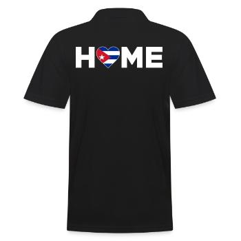 Kuba Heimat Kuba Flagge Kuba Liebe - Männer Poloshirt - Schwarz - Hinten - Kai (181cm)