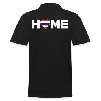 Thaïlande Accueil Thaïlande Drapeau Thaïlande Amour - Polo Homme - noir - Dos - Kai (181cm)