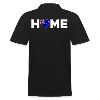Australie Accueil Drapeau de l’Australie - Polo Homme - noir - Dos - Kai (181cm)