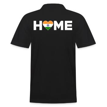 Indien Heimat Indien Flagge Indien Liebe - Männer Poloshirt - Schwarz - Hinten - Kai (181cm)