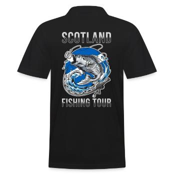 Tour de pêche Ecosse - Polo Homme - noir - Dos - Kai (181cm)