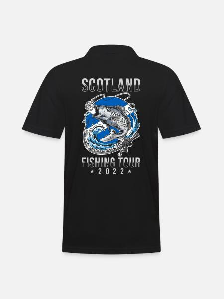 Fishing Trip Scotland 2022 - Men's Polo Shirt - black