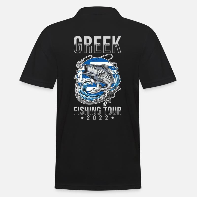 Excursion de pêche grecque 2022 - Polo Homme - noir