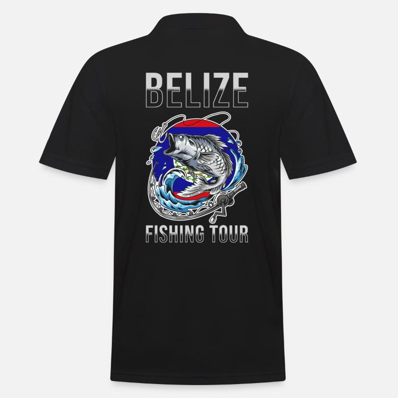 Excursion de pêche au Belize - Polo Homme - noir