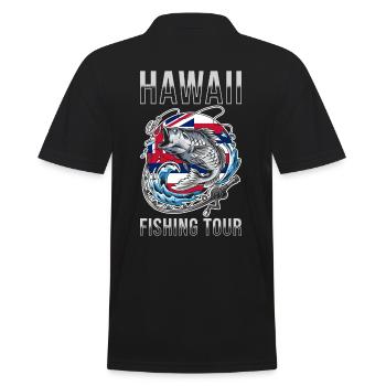 Excursion de pêche à Hawaï - Polo Homme - noir - Dos - Kai (181cm)
