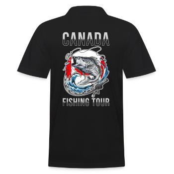 Voyage de pêche Canada - Polo Homme - noir - Dos - Kai (181cm)