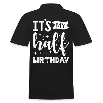 Demi-an anniversaire 1/2 ans - Polo Homme - noir - Dos - Kai (181cm)