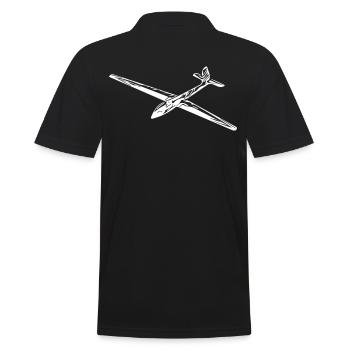 Segelflieger - Männer Poloshirt - Schwarz - Hinten - Kai (181cm)
