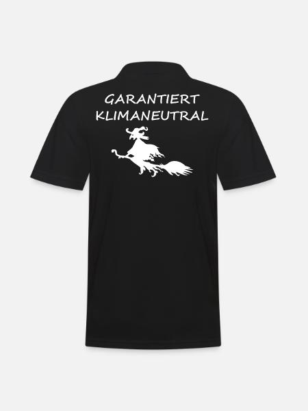 Umweltfreundliche Hexe - Männer Poloshirt - Schwarz