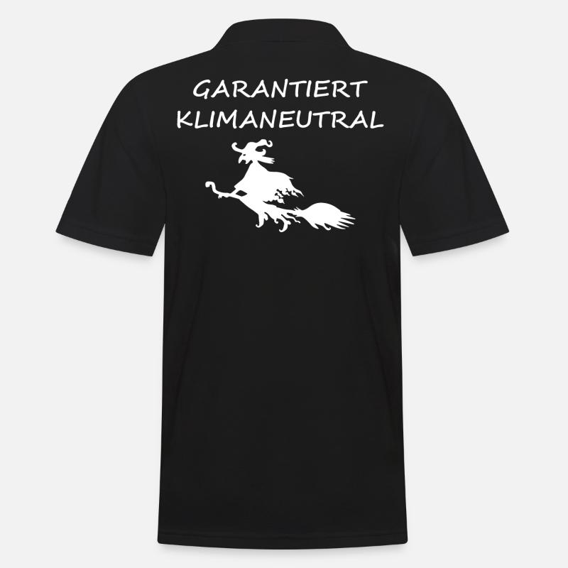 Umweltfreundliche Hexe - Männer Poloshirt - Schwarz