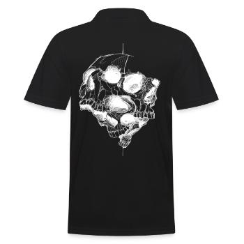 Crâne crâne cthulhu horreur lovecraft - Polo Homme - noir - Dos - Kai (181cm)