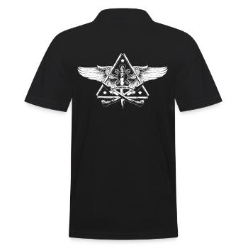 Eskrima Kali Arnis FMA - Männer Poloshirt - Schwarz - Hinten - Kai (181cm)