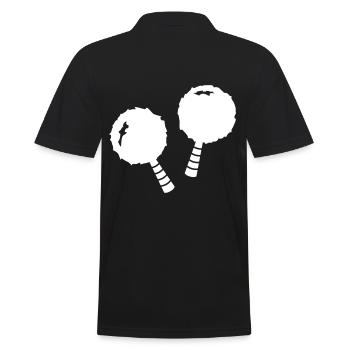 Pompons Pompoms Pom Poms Pom Pom Bommel - Polo Homme - noir - Dos - Kai (181cm)