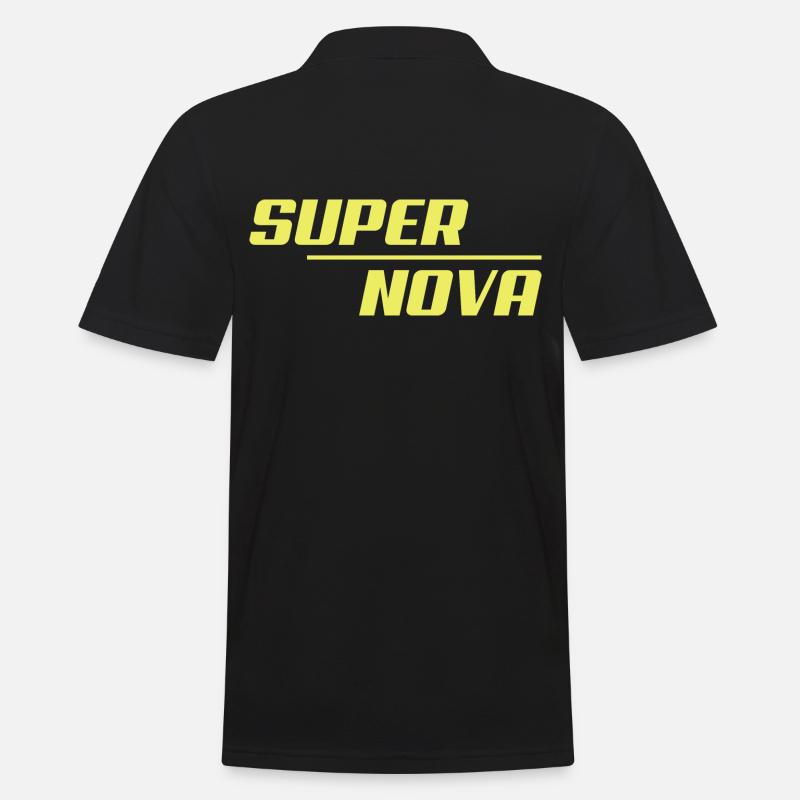 Supernova - Männer Poloshirt - Schwarz