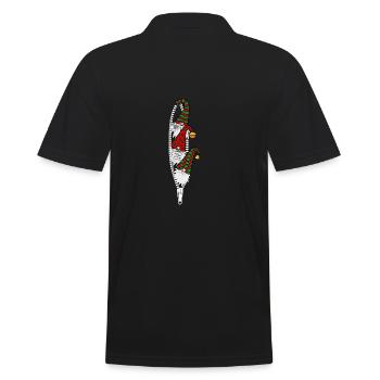 drei Wichtel Feiertage Weihnachten - Männer Poloshirt - Schwarz - Hinten - Kai (181cm)