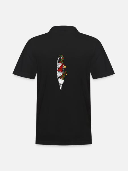 Three Gnomes Holidays Christmas - Men's Polo Shirt - black