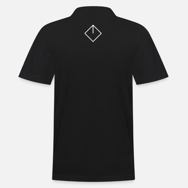 cor white - Männer Poloshirt - Schwarz